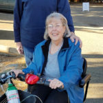 Smiling women on the wheelchair - another satisfied customer at the Meyer Medical Equipment Center