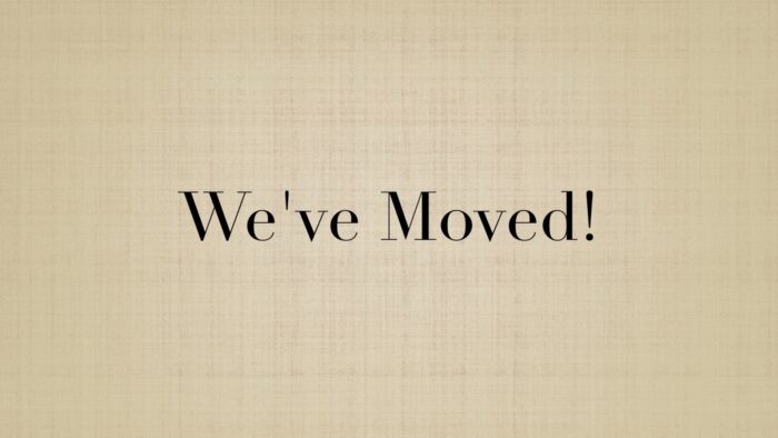 We've Moved!